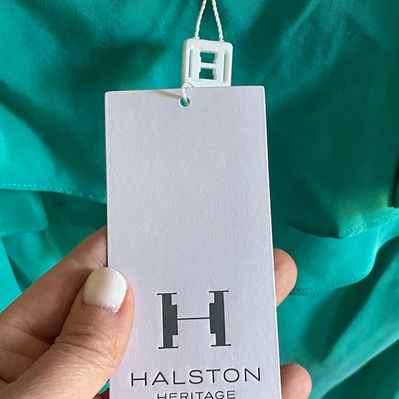 NWT Halston Heritage 1 Shoulder Ruffle Dress 🌵 Sz 8 - Picture 3 of 5